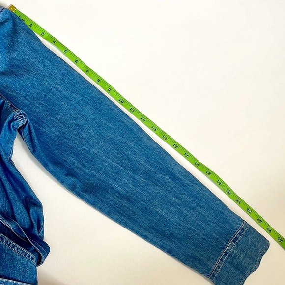 J Crew Denim Shirtdress With Tie belt - Picture 4 of 16